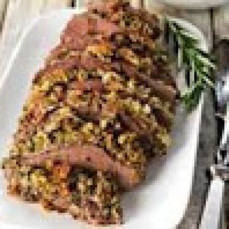 Herb-Crusted Pork Roast with Roasted Vegetables