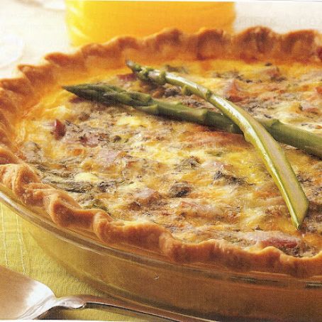 Canadian Bacon and Potato Quiche