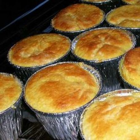 Mini Upside Down Rhubarb Cakes