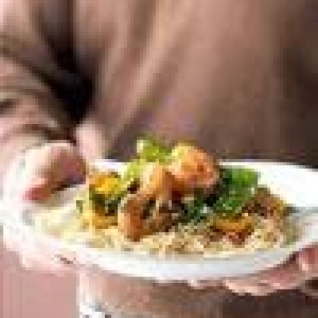 Shrimp and Ramen Noodle Stir-Fry