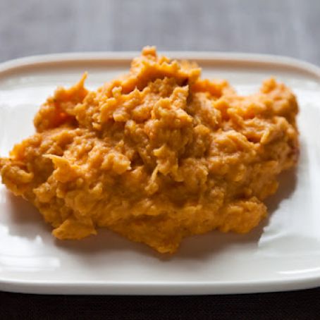 Potatoes-Mashed Sweet Potatoes Orange Saffron
