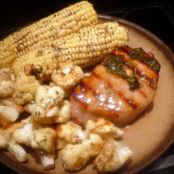 GRILLED BASIL LEMON PORK CHOPS