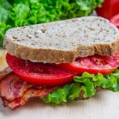 Pancetta Bacon, Lettuce and Tomato Sandwich