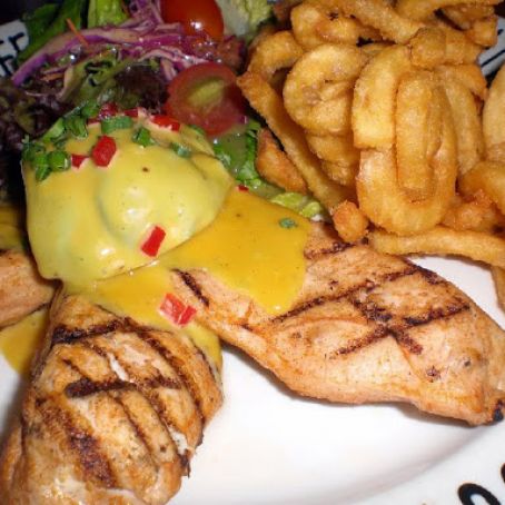 Grilled Chicken with Rub & Honey Glaze