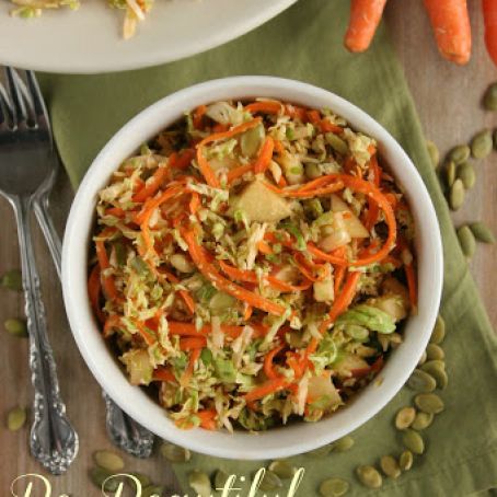 Brussel Sprout and Apple Super Salad Paleo