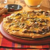 Sausage and Mushroom Breakfast Pizza Recipe