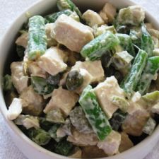 French Chicken Salad with Green Beans