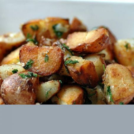 Sauteed Potatoes with Green Onions and Parsley