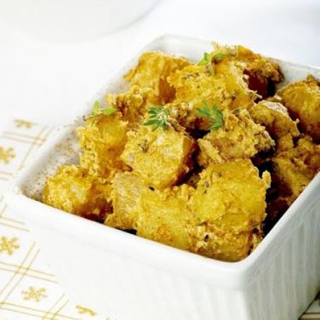 Potatoes with Goat Cheese and Thyme