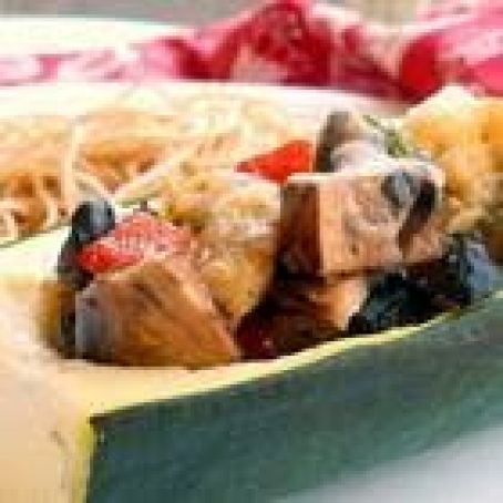 Mushroom Stuffed Zucchini