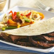 Grilled Flank Steak with Smoky Honey Mustard Sauce