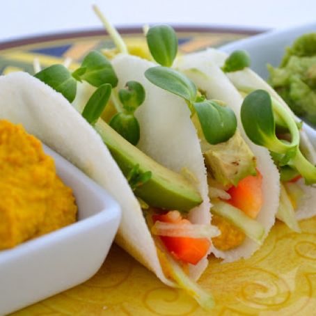 Raw Cheesy Vegan Tacos | Gluten-Free Cat