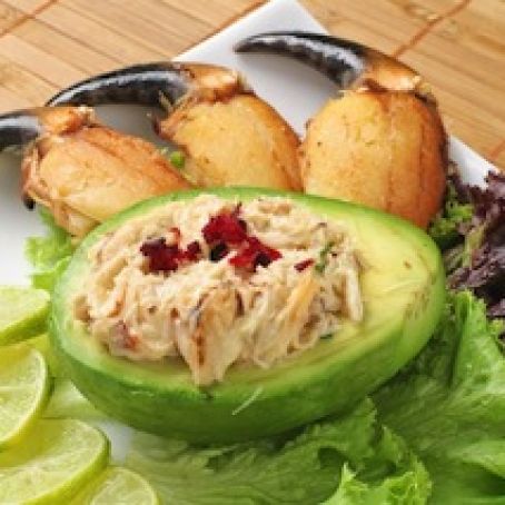 Avocado stuffed with Crab Salad