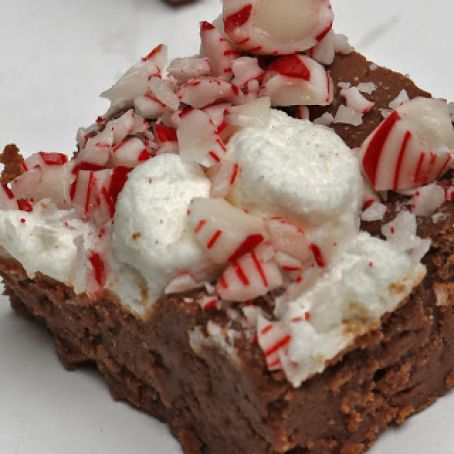 Grandma's peppermint hot chocolate fudge