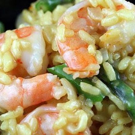 Shrimp and Asparagus Risotto