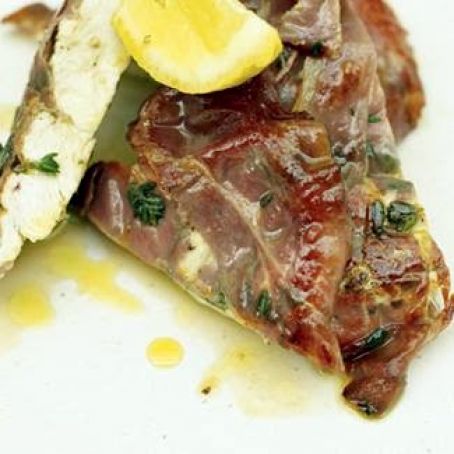 Chicken Breasts with Crispy Posh Ham