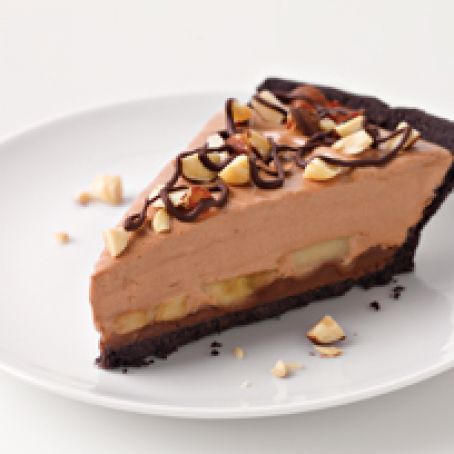 Chocolate-Hazelnut-Banana Pie