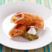 Crispy Pan Fried Chicken Flautas