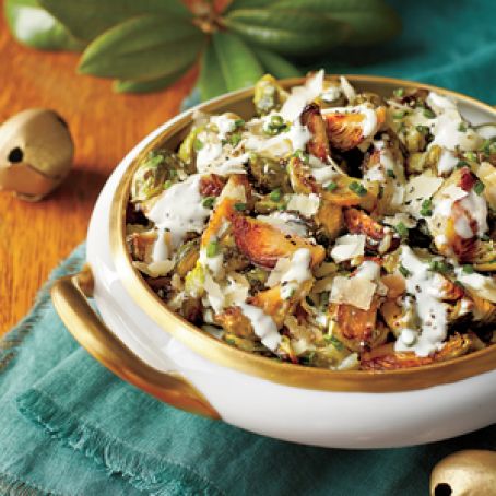 Brussels Sprouts with Parmesan Cream