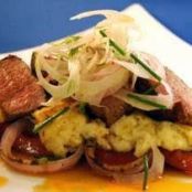 GRILLED CREOLE WILD BOAR TENDERS w/GRITS