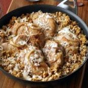 French Onion-Pork Chop Skillet