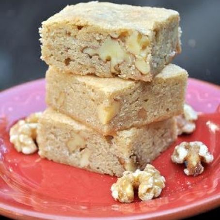 Butterscotch and Walnut Blondies