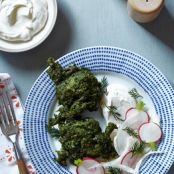 Swiss Chard Fritters With Feta, Fennel & Radish