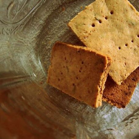 Grain-Free Garlic Rosemary Crackers