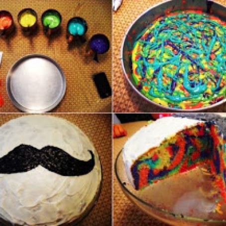 Favorite Recipes / Tie-Dye Cake