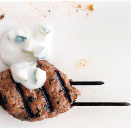 Grilled Lamb Meatballs