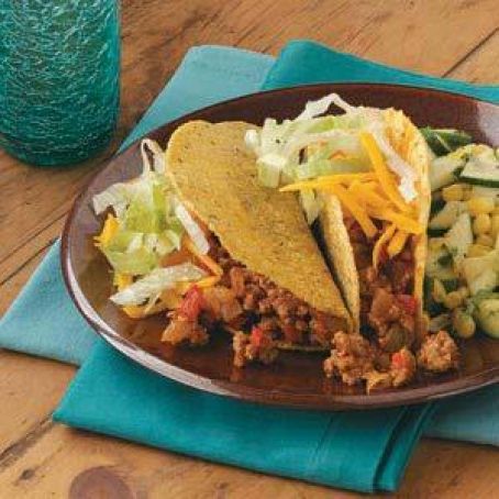 Three-Chili Turkey Tacos
