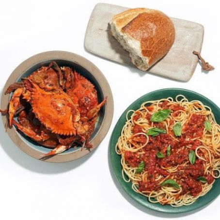 SPAGHETTI w/CRABS
