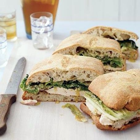 Charred Chicken Ceasar Sammies