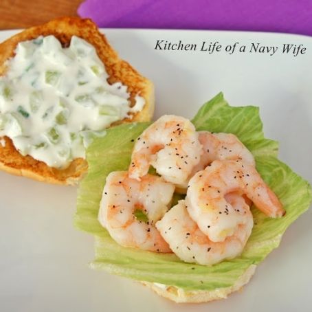 Shrimp Sandwiches with Celery Mayo