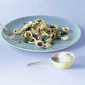 Orecchiette with Lentils, Onions, and Spinach