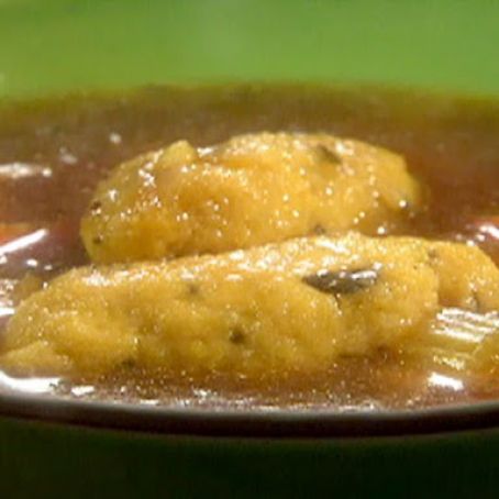Chicken Soup with Cornmeal Sage Dumplings
