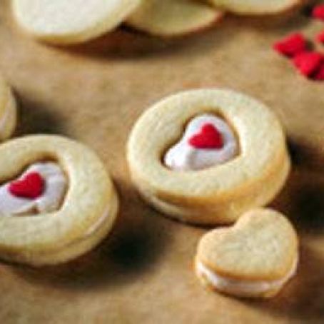 Sugar Heart Sandwich Cookies