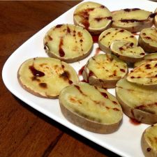 Roasted Sweet Potatoes with Pomegranate Molasses