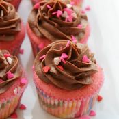 Pretty In Pink Cupcakes with Chocolate Buttercream {in loving memory}