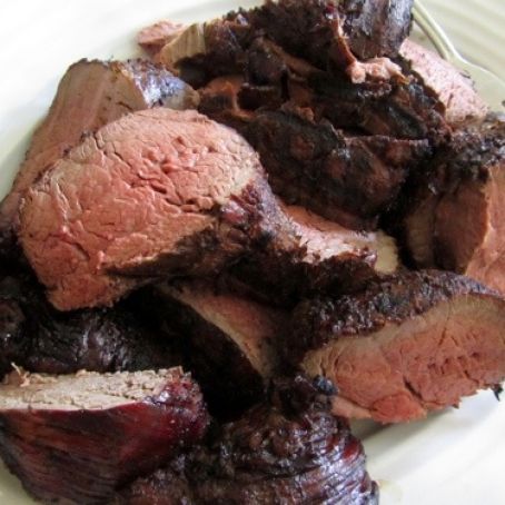 Grilled Beef Tenderloin with Grilled Spring OnionsRecipe courtesy Anne Burrell