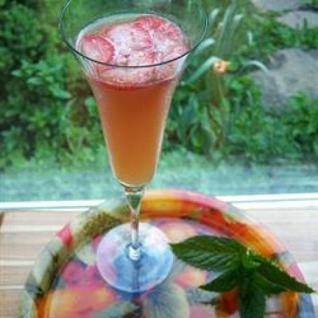 Champagne fruit punch