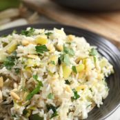 Greek Rice with Leeks (Prasorizo)