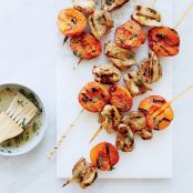 Honey-Thyme Chicken-and-Apricot Kebabs