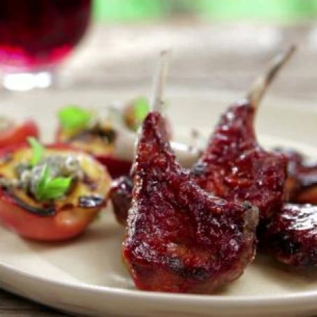 Fire Roasted Baby Lamb Chops with Smoked Paprika-Orange BBQ Sauce