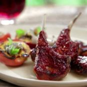 Fire Roasted Baby Lamb Chops with Smoked Paprika-Orange BBQ Sauce