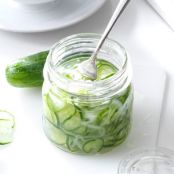 Freezer Cucumber Pickles Recipe