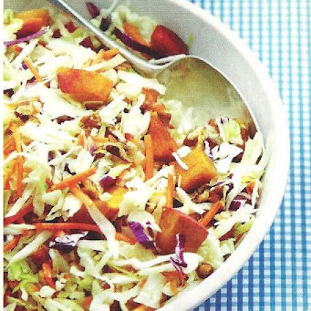 Peach Ginger Slaw