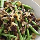 Sauteed Green Beans and Mushrooms