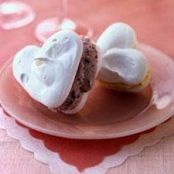 Meringue Heart Ice-Cream Sandwiches