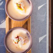 Parsnip-Leek Soup With Lump Crab